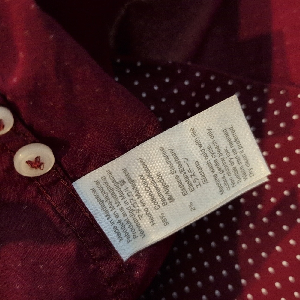 J. Crew Men's Small Slim Untucked Long Sleeve Button Down Shirt Style #K4099 - Picture 7 of 13